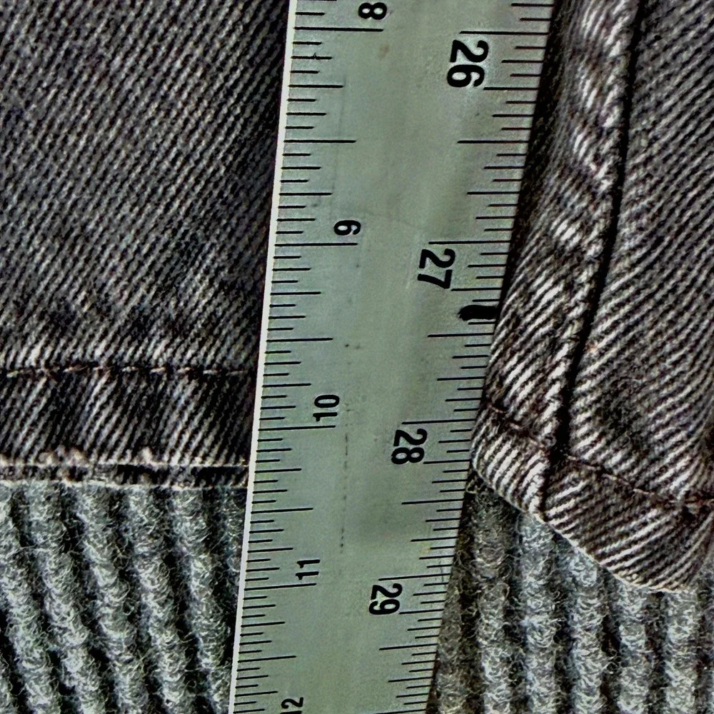Levis 550 Relaxed Fit Tapered Leg Jeans Mens 42x30 Faded Black Denim 00550-0260